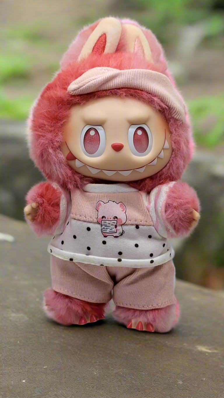 Labubu Sweet Bear – Pink Polka Edition