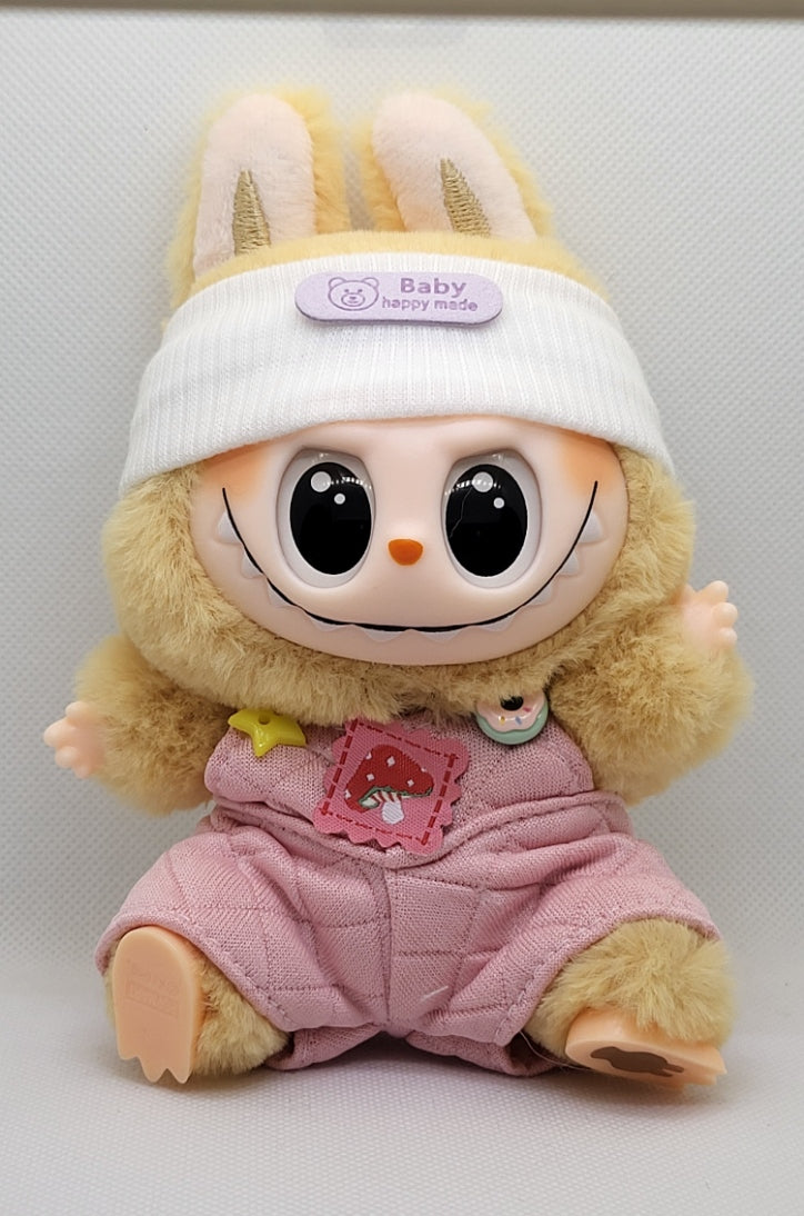 Labubu Baby Mode – Happy Overalls Edition