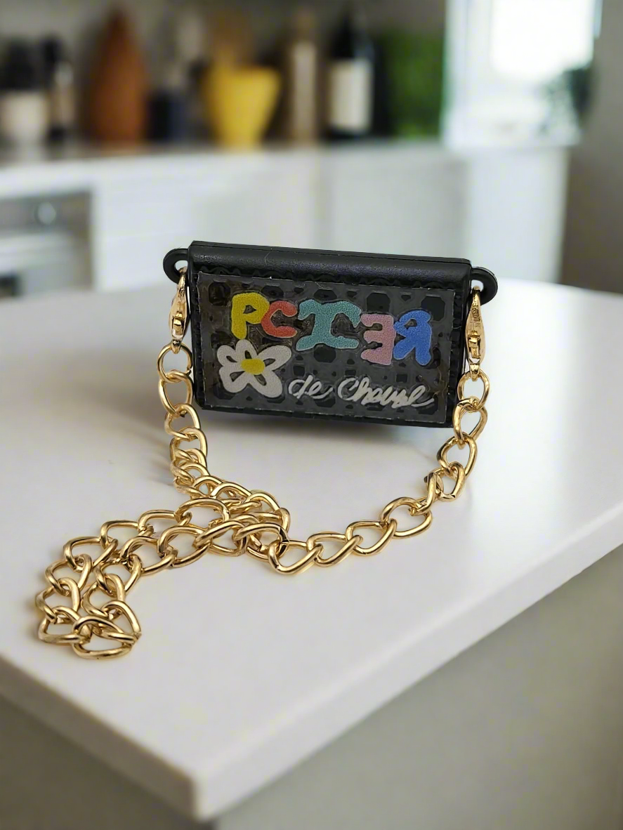 Labubu Luxe Mini Bag – Graffiti Black Edition