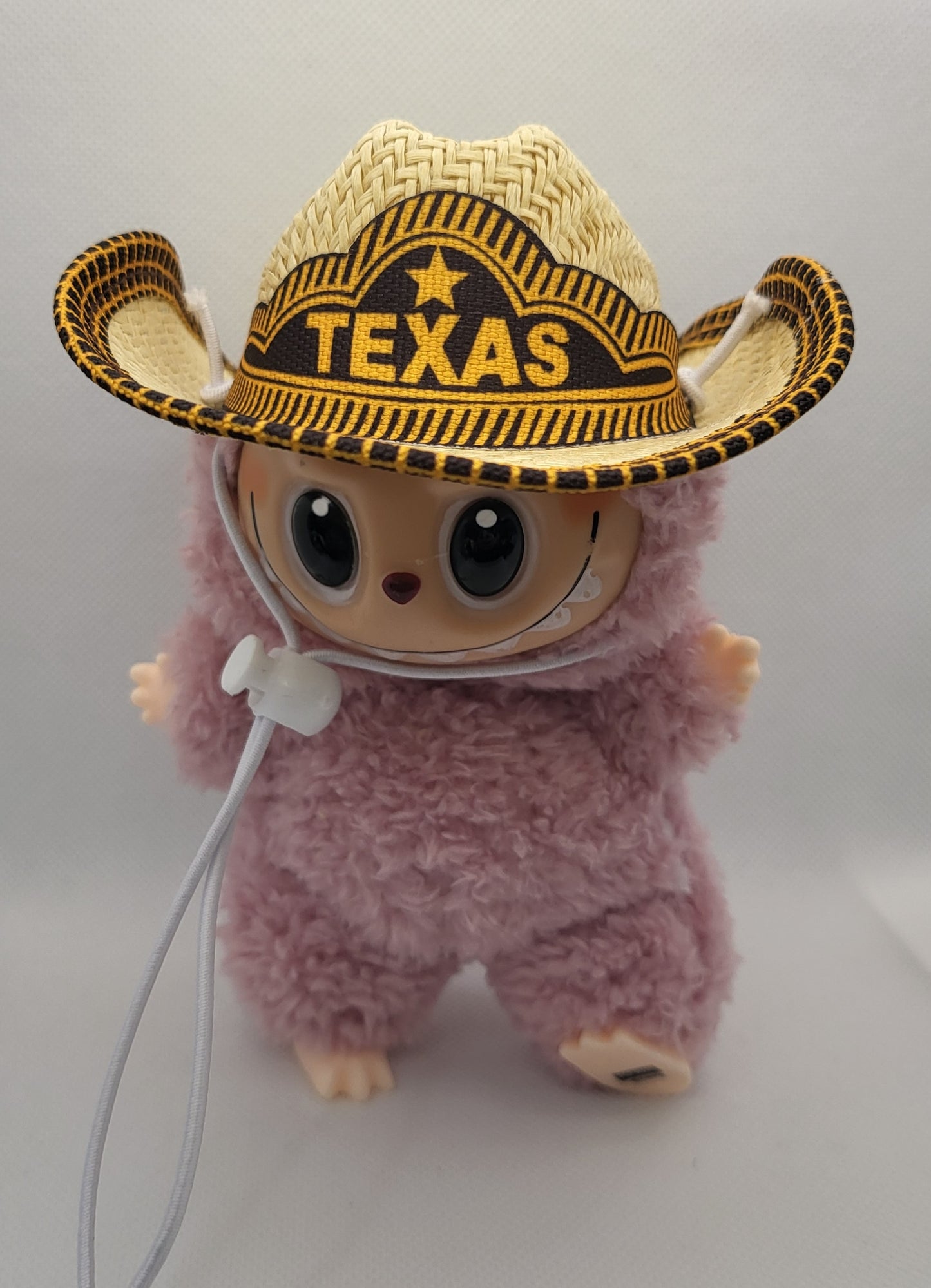 Labubu Accessory - Western style Texas Hat w/ Adjustable Chin Strap