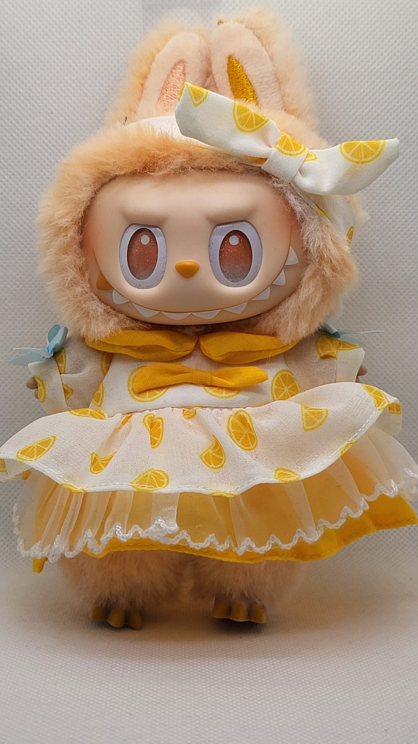 Labubu Lemon Tea Party Dress – Sunshine Edition