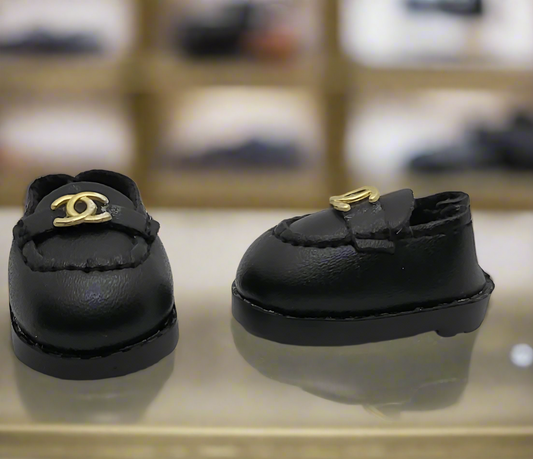 Labubu Luxe Loafers – Black Chanel Edition