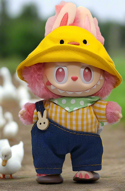 Labubu Farm Fresh – Duckie Overalls Edition