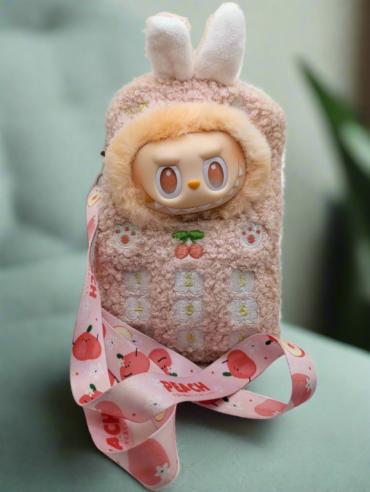 Labubu Peachy Plush Phone Bag Edition