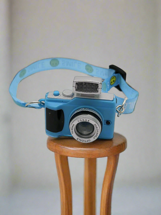 Labubu Mini Camera – Blue Snap Edition (With Flash)