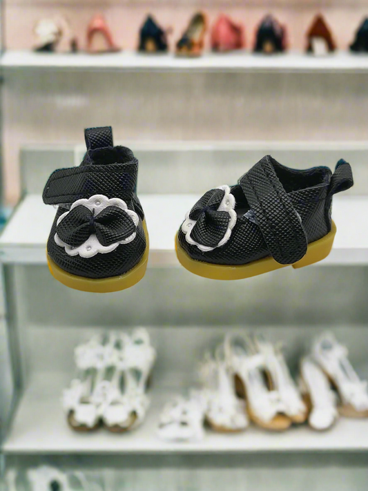 Labubu Blossom Shoes – Black & White Edition
