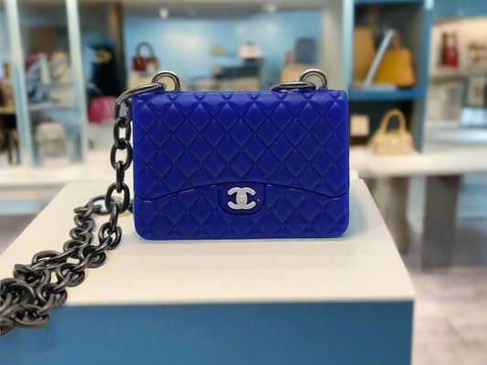 Labubu Luxe Mini Bag – Sapphire Blue Edition