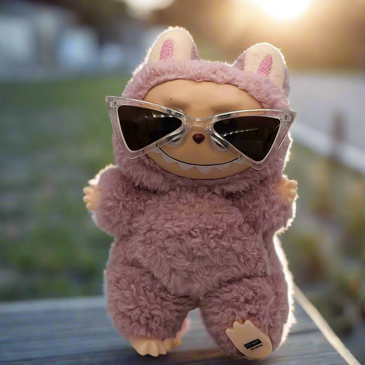 Labubu Accessory - Clear Cat Eye Sunglasses