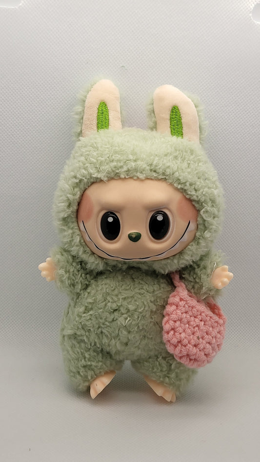 Labubu Accessory - Pink Knitted Purse