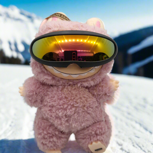 Labubu Accessory - Colored Mirror Lens Monolens Sunglasses